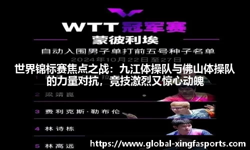 世界锦标赛焦点之战：九江体操队与佛山体操队的力量对抗，竞技激烈又惊心动魄